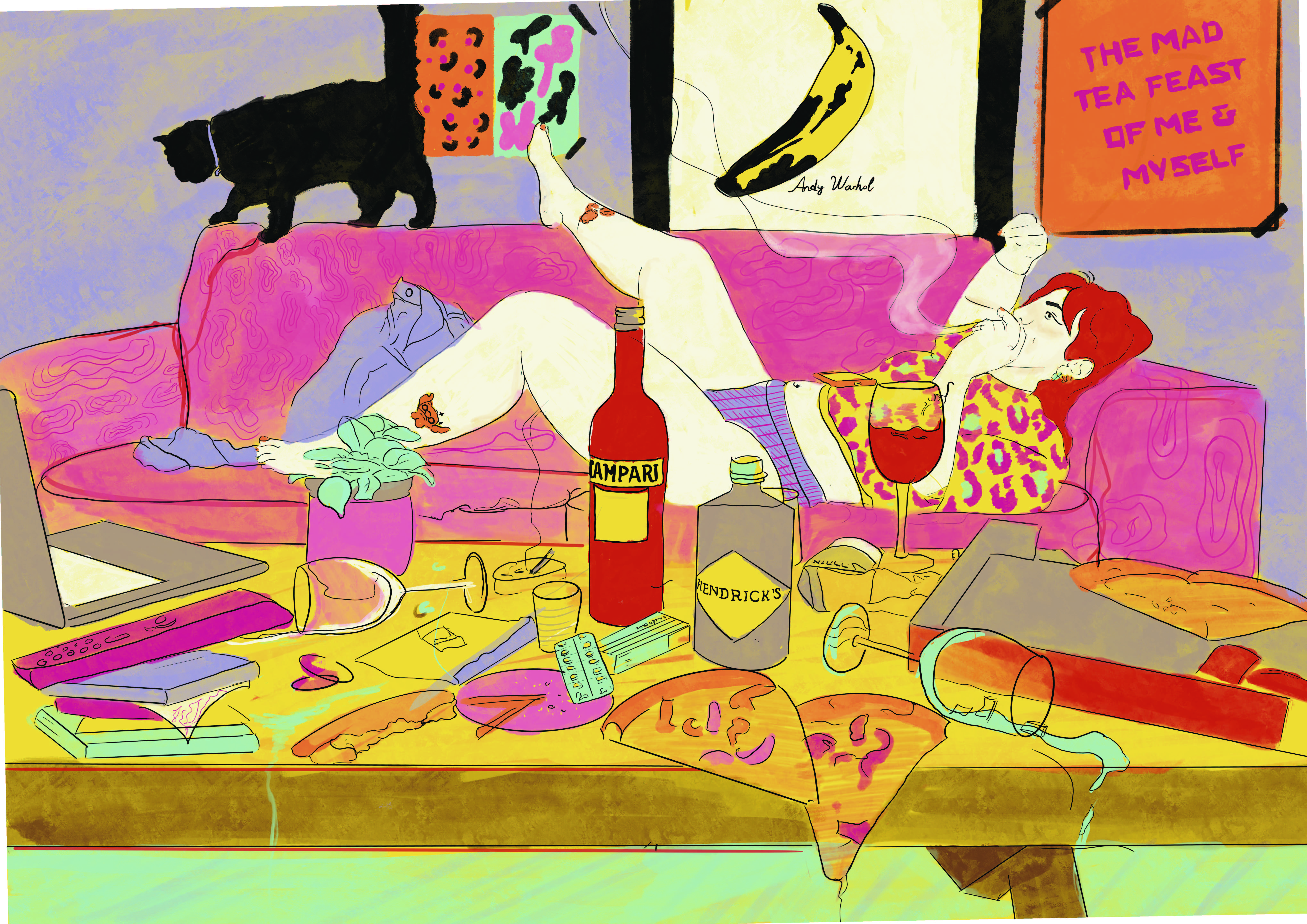 The Mad Tea Feast Illustration